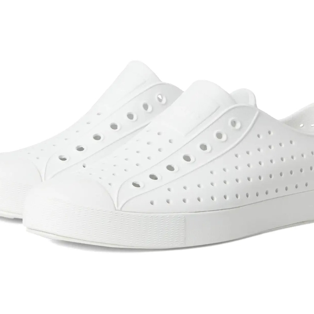 Women’s size 7 Native Shoes White Perforated Slip-On Sneakers